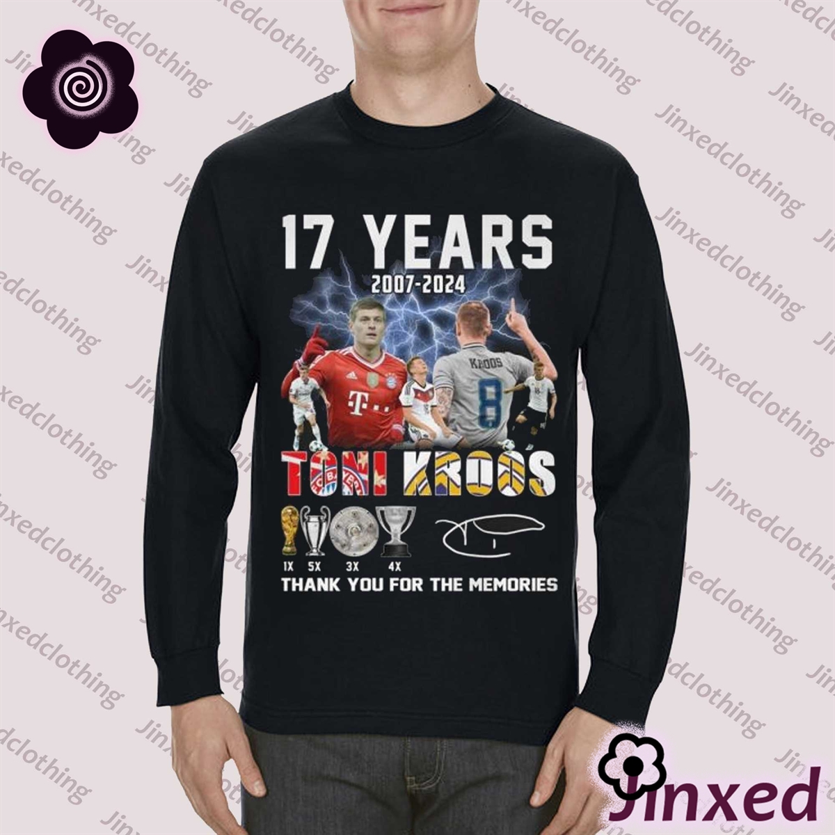 17 Years 2007-2024 Toni Kroos Thank You For The Memories Unisex T-shirt 